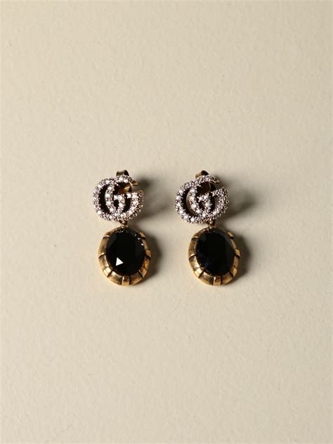 gucci earrings black|gucci multi stone earrings.